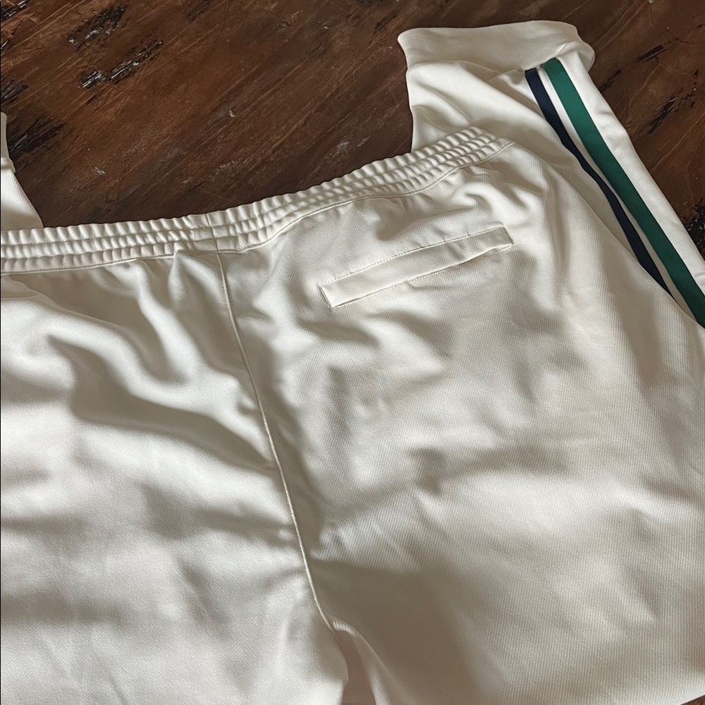 Sergio Tacchini Damarindo Men's cream Track Pants with Green Stripe size 3XL - Picture 9 of 10